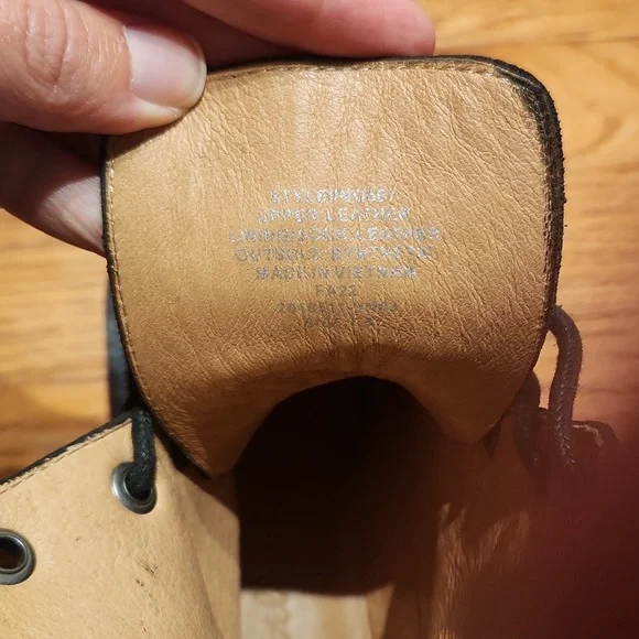 Madewell Rayna Black Lace Up Combat Boots - Picture 5 of 5